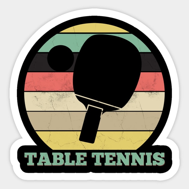 Retro Table Tennis Sticker by Imutobi